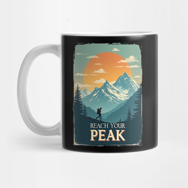 Reach Your Peak Hiking by Urbanprint